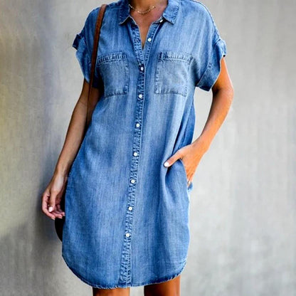 "Eva" Designer-Jeans-Kleid