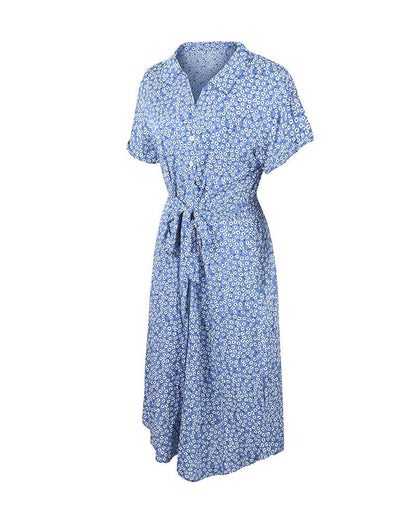 "Maja" Designer-Kleid mit Blumenprint