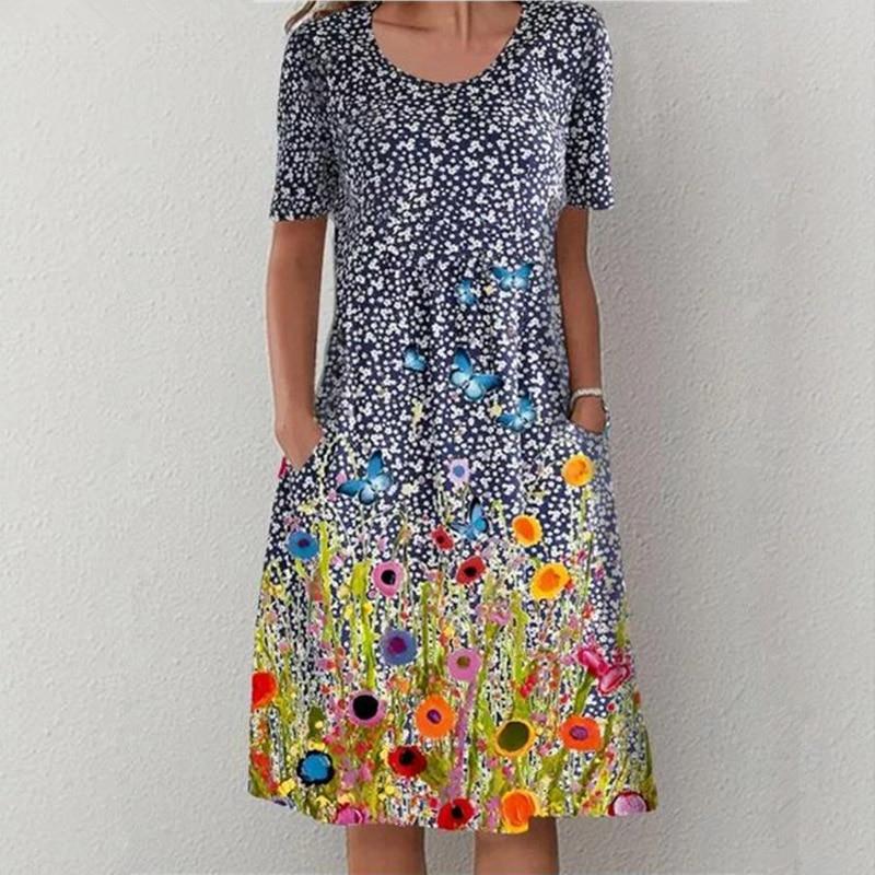 "Flora" Designer-Sommer-Kleid