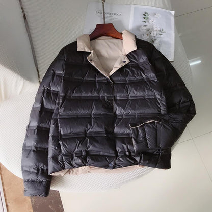 "Chiara" Ultraleichte 2-in-1 Wende-Daunen-Jacke