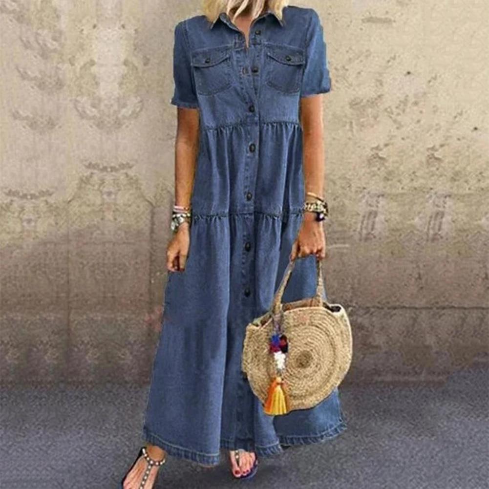 "Giada" Jeans-Kleid