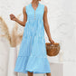 "Nedda" Gestreiftes Designer-Kleid
