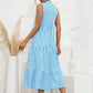 "Nedda" Gestreiftes Designer-Kleid