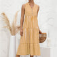 "Nedda" Gestreiftes Designer-Kleid