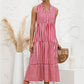 "Nedda" Gestreiftes Designer-Kleid