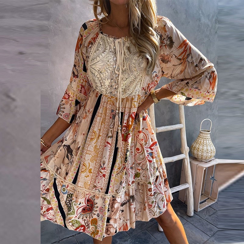 "Leyla" Boho-Kleid