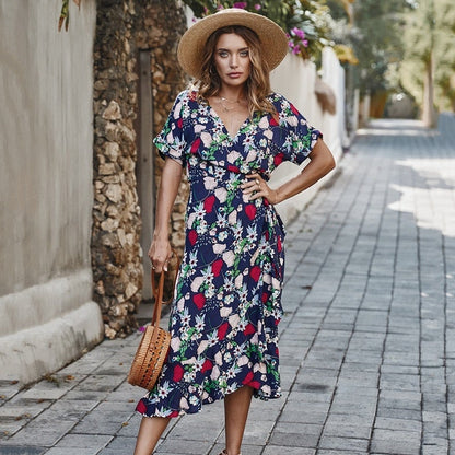 "Anja" Designer-Boho-Kleid