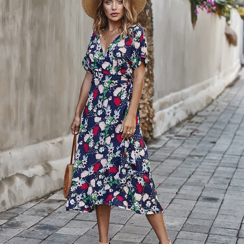 "Anja" Designer-Boho-Kleid