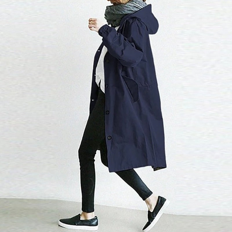 "Monika" Langer Windbreaker-Mantel