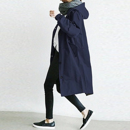 "Monika" Langer Windbreaker-Mantel