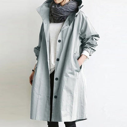 "Monika" Langer Windbreaker-Mantel