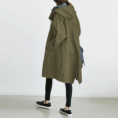 "Monika" Langer Windbreaker-Mantel
