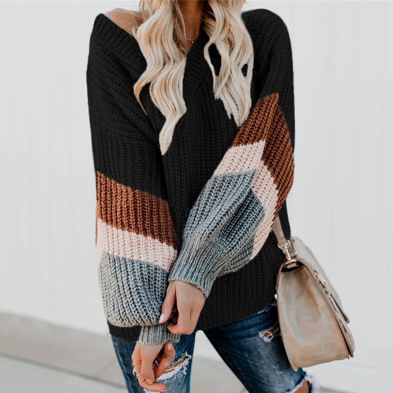 "Sarah" Modischer Strickpullover