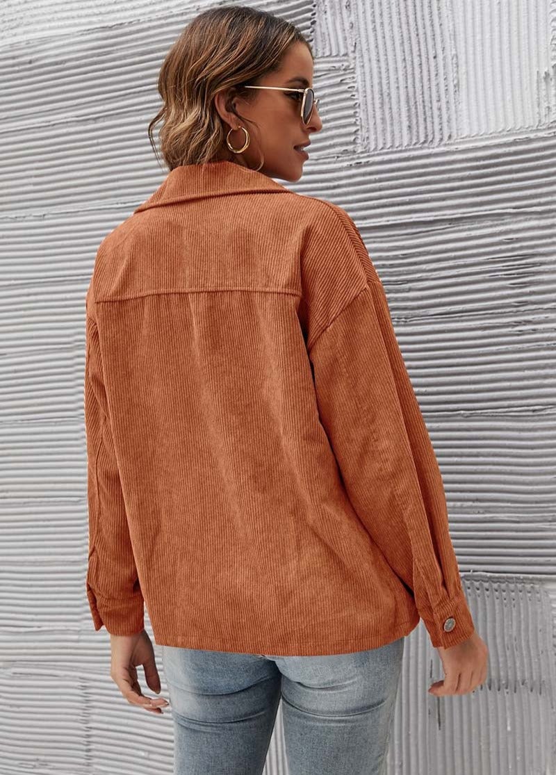 "Silvia" Moderne Cordjacke