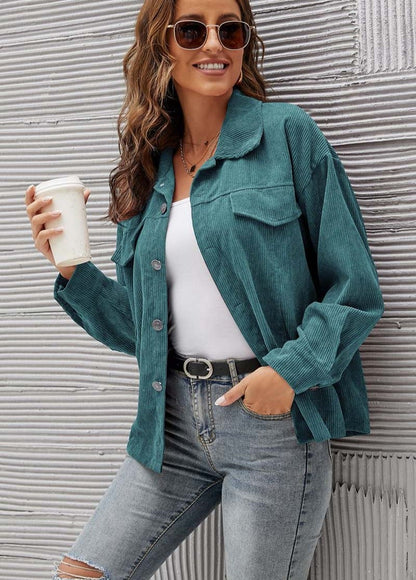 "Silvia" Moderne Cordjacke