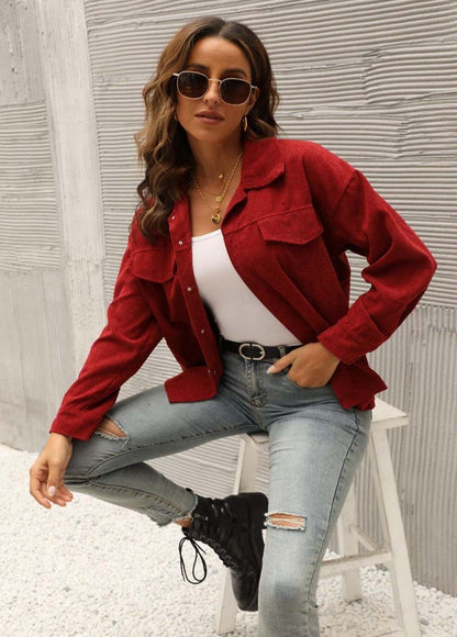 "Silvia" Moderne Cordjacke