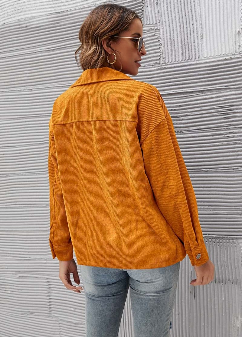 "Silvia" Moderne Cordjacke