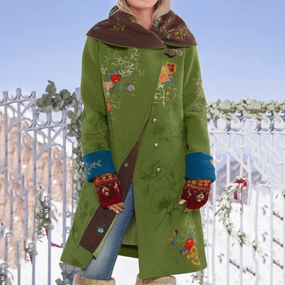 "Sinerra" Eleganter Mantel Mit Blumenmuster