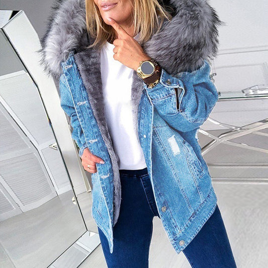 "Lenara" Modische Denim-Jacke