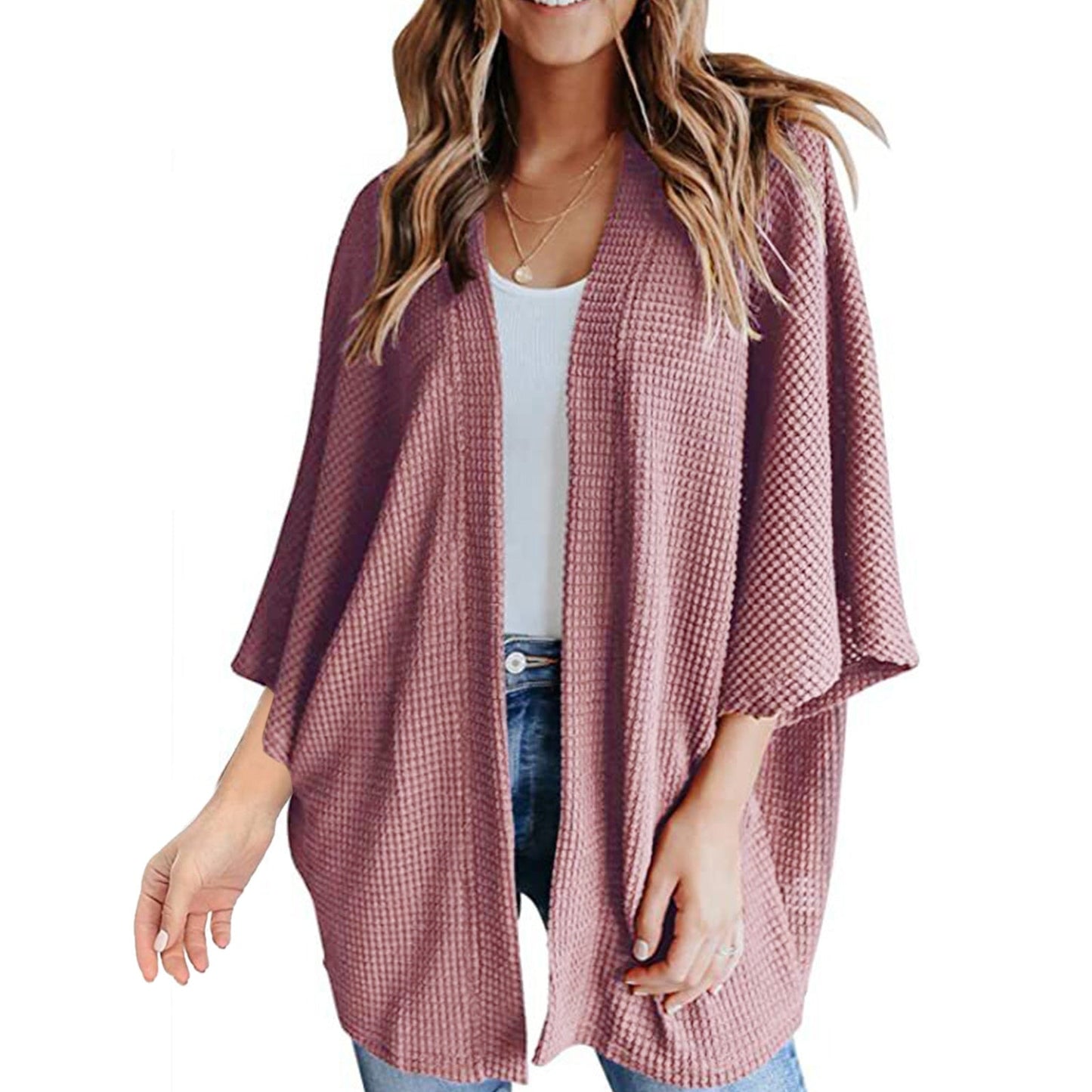 "Paolina" Lässiger Poncho-Cardigan