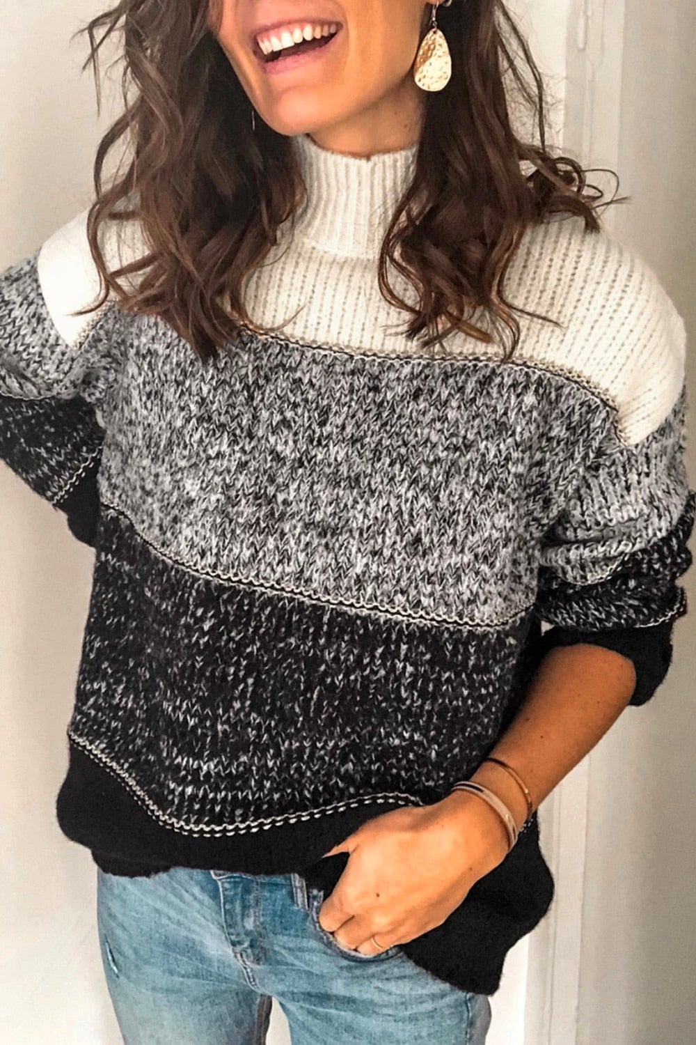 "Milena" Lässiger Strickpullover