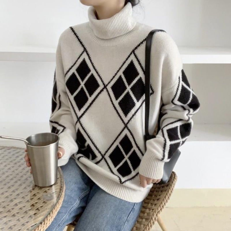 "Daniela" Lässiger Rollkragenpullover