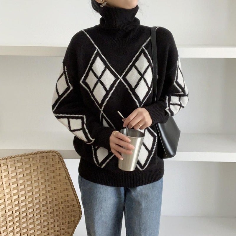 "Daniela" Lässiger Rollkragenpullover