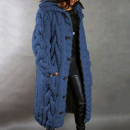 "Tamara" Warme Longstrickjacke