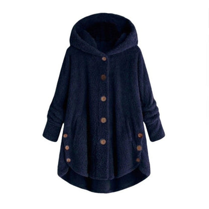 "Laura" Lässiger Teddyfell-Mantel