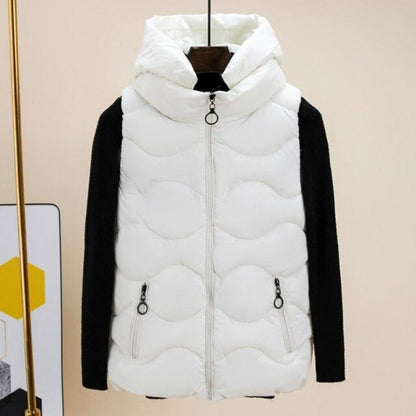 "Nicolina" Modische Weste mit Strickärmeln