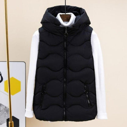 "Nicolina" Modische Weste mit Strickärmeln