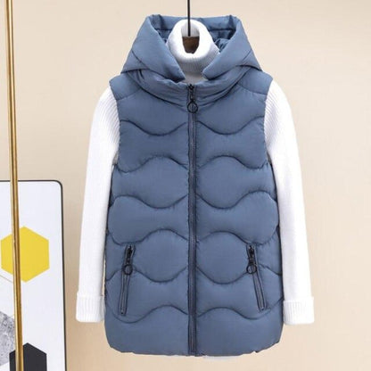 "Nicolina" Modische Weste mit Strickärmeln