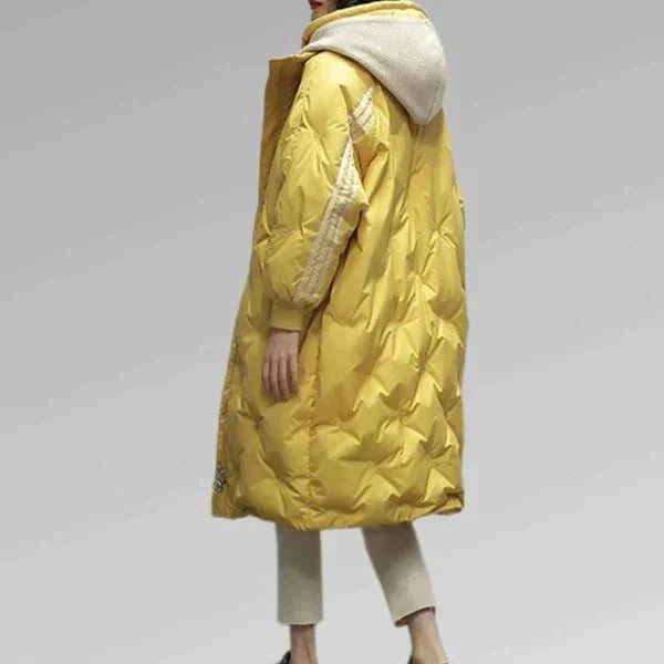 Raya - Stilvolle lange Steppjacke