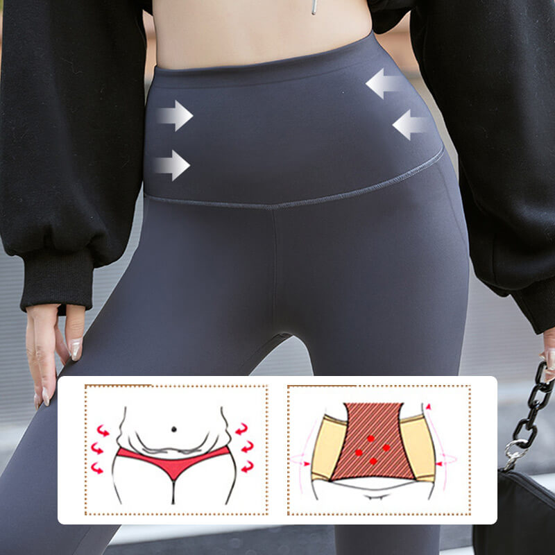 Nahtlose High-Waist Fitness-Leggings