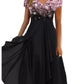 Dorothy - Florale Eleganz Midi Spitzenkleid