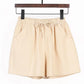Bella | Vielseitige Leinenshorts in Grau