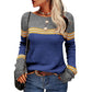 Damen Modischer Streifen-Pullover