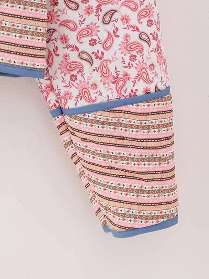 Wende-Steppjacke mit Blumenmuster - Alpina