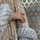 Vera - Der elegante Seidenstrickpullover mit Glitzer