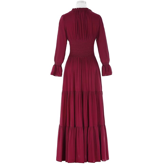 YOELLE - Medieval Vintage Langarmkleid