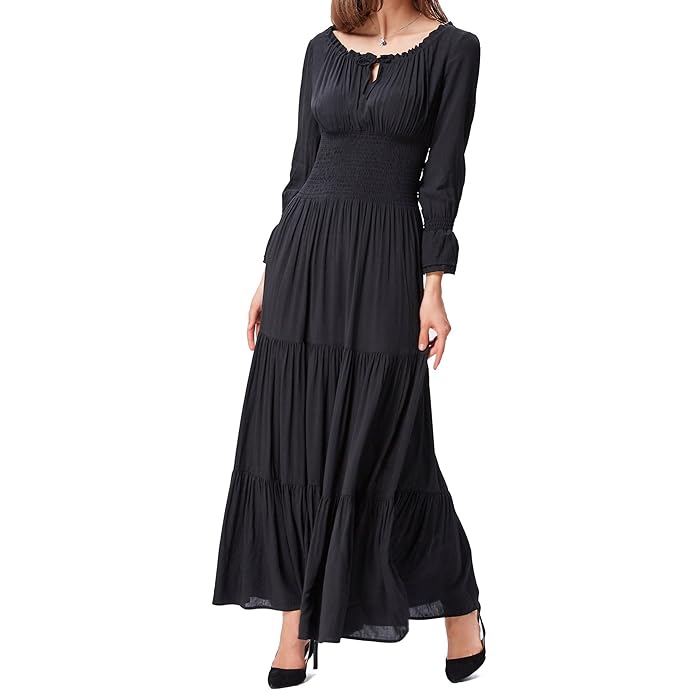 YOELLE - Medieval Vintage Langarmkleid